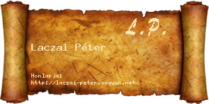 Laczai Péter névjegykártya